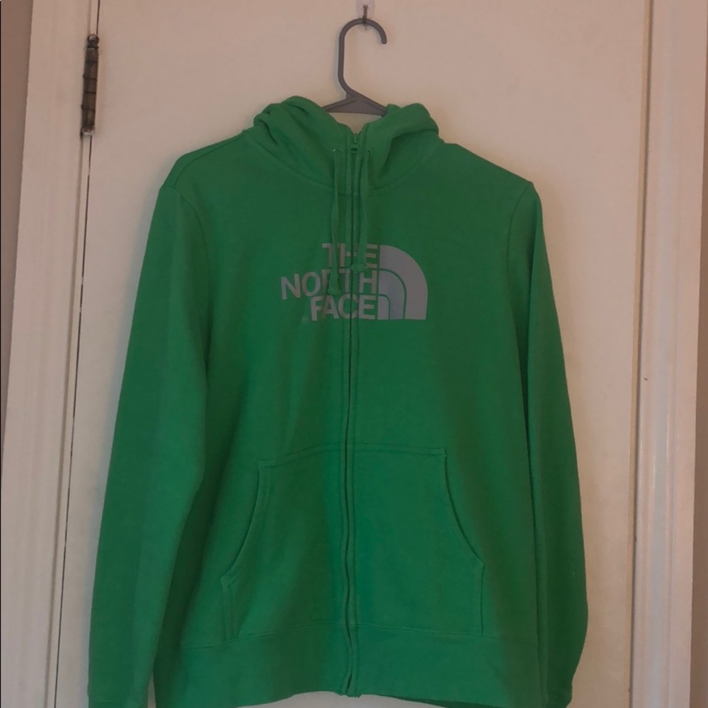New north face zip up with hood